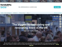 Tablet Screenshot of national.homebuildingshow.co.uk