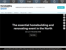 Tablet Screenshot of harrogate.homebuildingshow.co.uk
